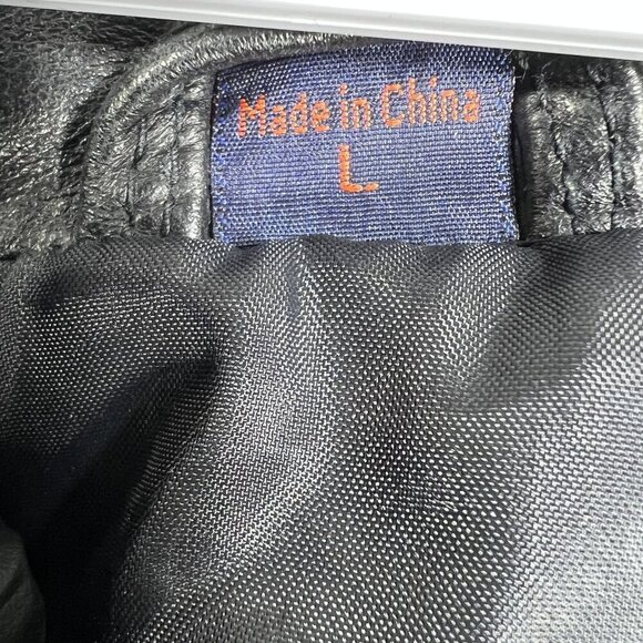 G&F Men L Black 100% Soft Leather Jacket Thermolite Plus Insulation Quiet Luxury - Picture 9 of 11